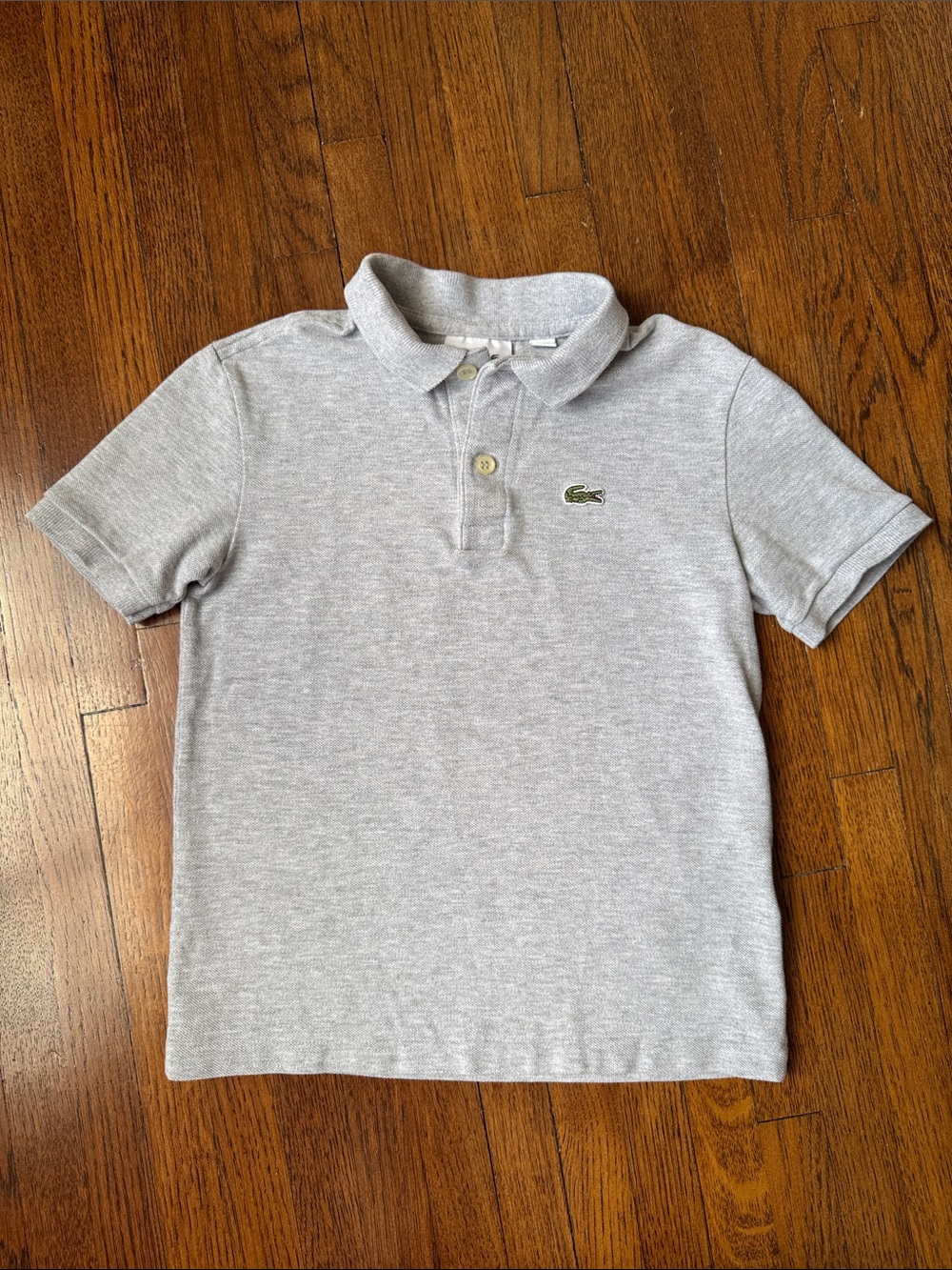Lacoste boys grey polo shirt, size 6